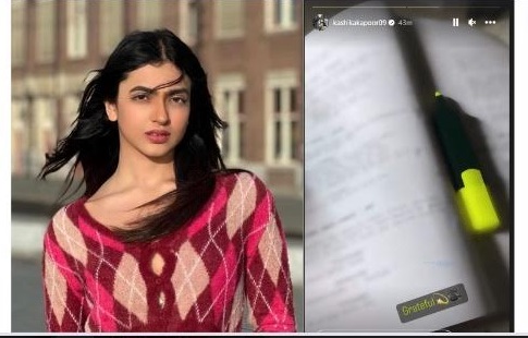 Debutant Kashika Kapoor lands another project in her kitty! Shares few deets and a glimpse of her next script